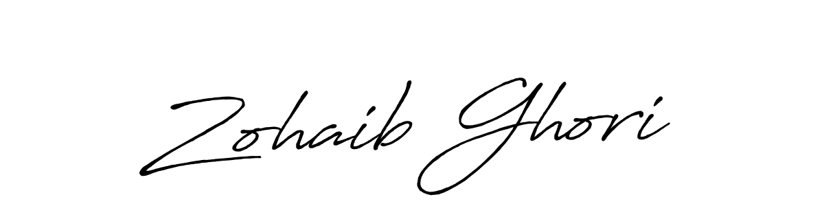 The best way (Antro_Vectra_Bolder) to make a short signature is to pick only two or three words in your name. The name Zohaib Ghori include a total of six letters. For converting this name. Zohaib Ghori signature style 7 images and pictures png
