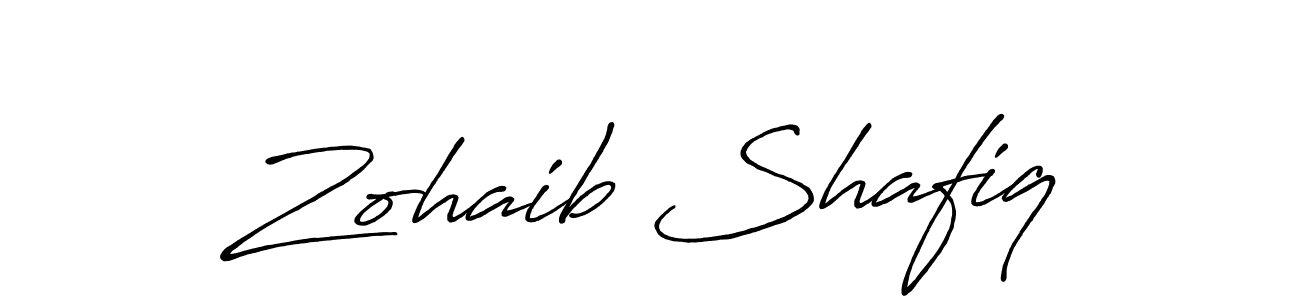 The best way (Antro_Vectra_Bolder) to make a short signature is to pick only two or three words in your name. The name Zohaib Shafiq include a total of six letters. For converting this name. Zohaib Shafiq signature style 7 images and pictures png