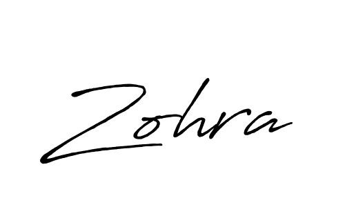 Also we have Zohra name is the best signature style. Create professional handwritten signature collection using Antro_Vectra_Bolder autograph style. Zohra signature style 7 images and pictures png