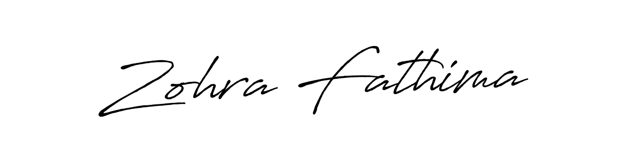 Also You can easily find your signature by using the search form. We will create Zohra Fathima name handwritten signature images for you free of cost using Antro_Vectra_Bolder sign style. Zohra Fathima signature style 7 images and pictures png