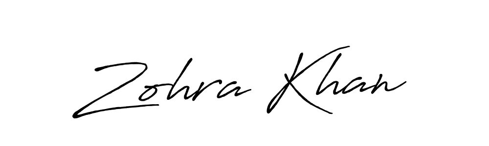 Similarly Antro_Vectra_Bolder is the best handwritten signature design. Signature creator online .You can use it as an online autograph creator for name Zohra Khan. Zohra Khan signature style 7 images and pictures png