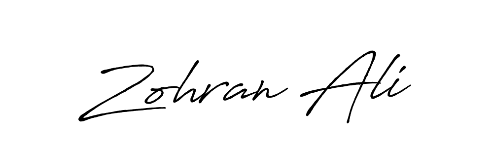 Make a beautiful signature design for name Zohran Ali. Use this online signature maker to create a handwritten signature for free. Zohran Ali signature style 7 images and pictures png