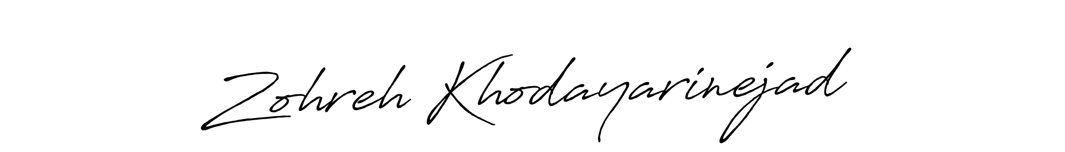 Also You can easily find your signature by using the search form. We will create Zohreh Khodayarinejad name handwritten signature images for you free of cost using Antro_Vectra_Bolder sign style. Zohreh Khodayarinejad signature style 7 images and pictures png