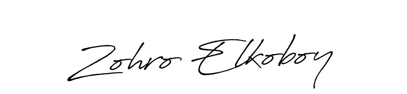 Make a beautiful signature design for name Zohro Elkoboy. Use this online signature maker to create a handwritten signature for free. Zohro Elkoboy signature style 7 images and pictures png