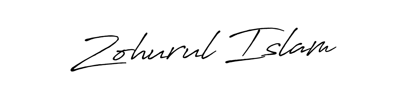 Use a signature maker to create a handwritten signature online. With this signature software, you can design (Antro_Vectra_Bolder) your own signature for name Zohurul Islam. Zohurul Islam signature style 7 images and pictures png