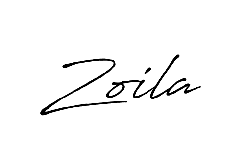 Make a beautiful signature design for name Zoila. With this signature (Antro_Vectra_Bolder) style, you can create a handwritten signature for free. Zoila signature style 7 images and pictures png