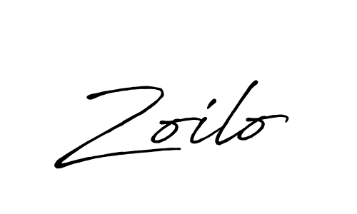 Create a beautiful signature design for name Zoilo. With this signature (Antro_Vectra_Bolder) fonts, you can make a handwritten signature for free. Zoilo signature style 7 images and pictures png