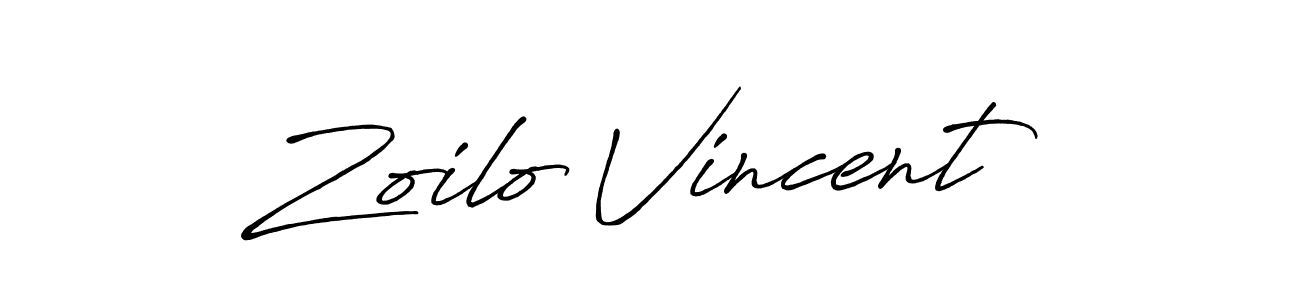 You should practise on your own different ways (Antro_Vectra_Bolder) to write your name (Zoilo Vincent) in signature. don't let someone else do it for you. Zoilo Vincent signature style 7 images and pictures png