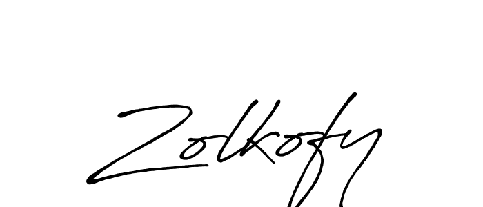 Design your own signature with our free online signature maker. With this signature software, you can create a handwritten (Antro_Vectra_Bolder) signature for name Zolkofy. Zolkofy signature style 7 images and pictures png