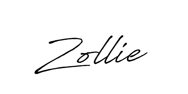 Create a beautiful signature design for name Zollie. With this signature (Antro_Vectra_Bolder) fonts, you can make a handwritten signature for free. Zollie signature style 7 images and pictures png