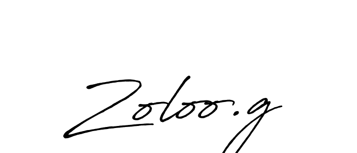 Make a beautiful signature design for name Zoloo.g. With this signature (Antro_Vectra_Bolder) style, you can create a handwritten signature for free. Zoloo.g signature style 7 images and pictures png