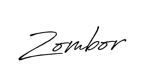 Use a signature maker to create a handwritten signature online. With this signature software, you can design (Antro_Vectra_Bolder) your own signature for name Zombor. Zombor signature style 7 images and pictures png