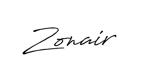 The best way (Antro_Vectra_Bolder) to make a short signature is to pick only two or three words in your name. The name Zonair include a total of six letters. For converting this name. Zonair signature style 7 images and pictures png
