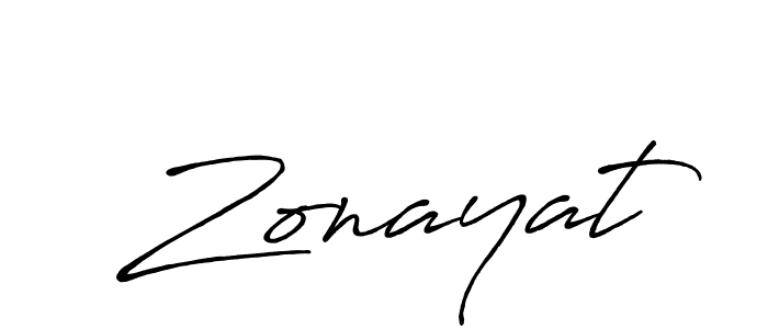 Also we have Zonayat name is the best signature style. Create professional handwritten signature collection using Antro_Vectra_Bolder autograph style. Zonayat signature style 7 images and pictures png