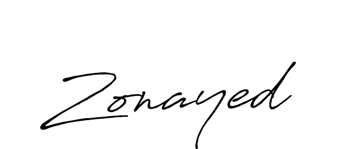 How to make Zonayed name signature. Use Antro_Vectra_Bolder style for creating short signs online. This is the latest handwritten sign. Zonayed signature style 7 images and pictures png