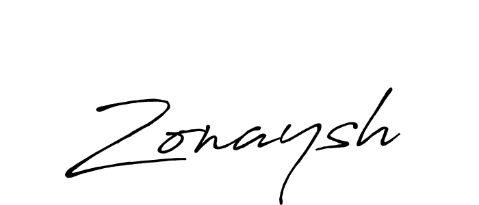 Design your own signature with our free online signature maker. With this signature software, you can create a handwritten (Antro_Vectra_Bolder) signature for name Zonaysh. Zonaysh signature style 7 images and pictures png