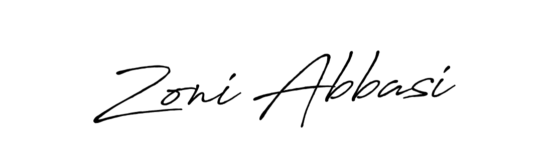 You should practise on your own different ways (Antro_Vectra_Bolder) to write your name (Zoni Abbasi) in signature. don't let someone else do it for you. Zoni Abbasi signature style 7 images and pictures png