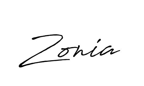Also You can easily find your signature by using the search form. We will create Zonia name handwritten signature images for you free of cost using Antro_Vectra_Bolder sign style. Zonia signature style 7 images and pictures png