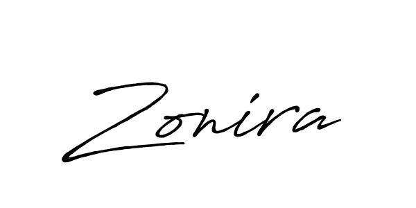 Design your own signature with our free online signature maker. With this signature software, you can create a handwritten (Antro_Vectra_Bolder) signature for name Zonira. Zonira signature style 7 images and pictures png