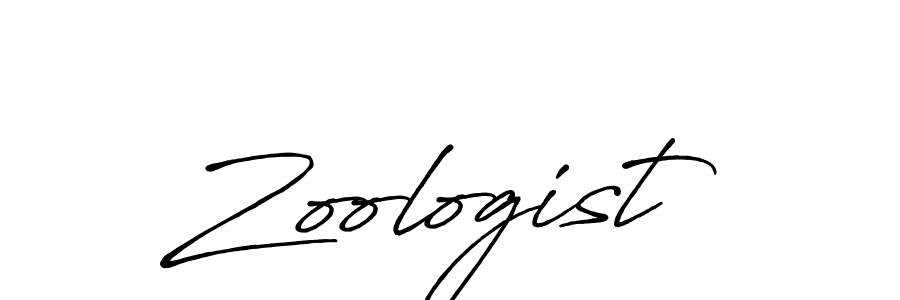 Make a beautiful signature design for name Zoologist. With this signature (Antro_Vectra_Bolder) style, you can create a handwritten signature for free. Zoologist signature style 7 images and pictures png