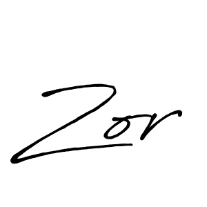 Design your own signature with our free online signature maker. With this signature software, you can create a handwritten (Antro_Vectra_Bolder) signature for name Zor. Zor signature style 7 images and pictures png