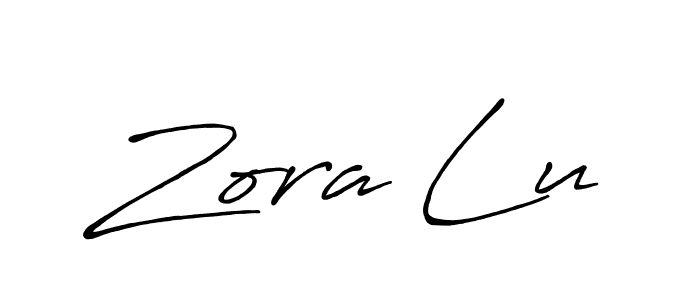Similarly Antro_Vectra_Bolder is the best handwritten signature design. Signature creator online .You can use it as an online autograph creator for name Zora Lu. Zora Lu signature style 7 images and pictures png