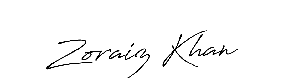 The best way (Antro_Vectra_Bolder) to make a short signature is to pick only two or three words in your name. The name Zoraiz Khan include a total of six letters. For converting this name. Zoraiz Khan signature style 7 images and pictures png