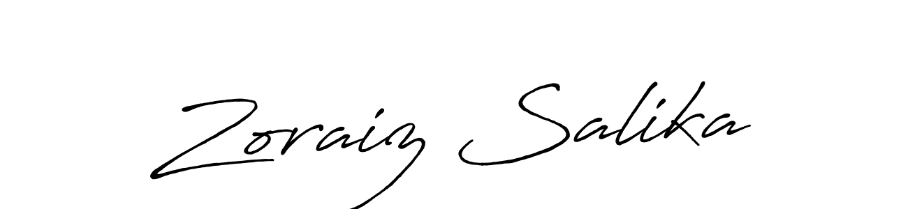 Once you've used our free online signature maker to create your best signature Antro_Vectra_Bolder style, it's time to enjoy all of the benefits that Zoraiz Salika name signing documents. Zoraiz Salika signature style 7 images and pictures png