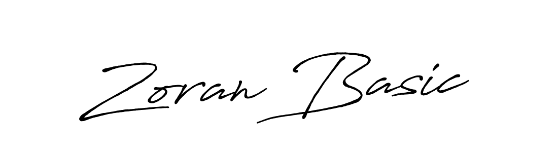 Zoran Basic stylish signature style. Best Handwritten Sign (Antro_Vectra_Bolder) for my name. Handwritten Signature Collection Ideas for my name Zoran Basic. Zoran Basic signature style 7 images and pictures png