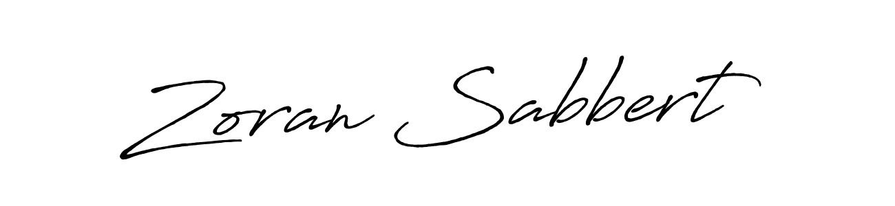 How to make Zoran Sabbert name signature. Use Antro_Vectra_Bolder style for creating short signs online. This is the latest handwritten sign. Zoran Sabbert signature style 7 images and pictures png