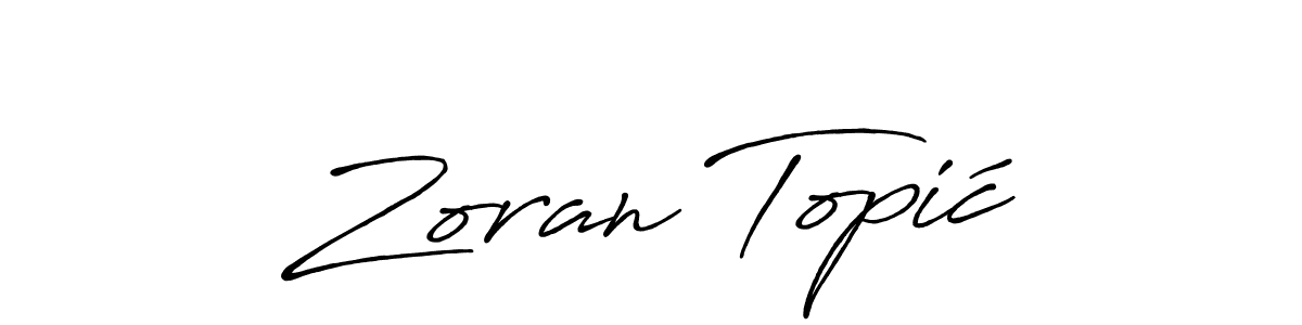 Similarly Antro_Vectra_Bolder is the best handwritten signature design. Signature creator online .You can use it as an online autograph creator for name Zoran Topić. Zoran Topić signature style 7 images and pictures png