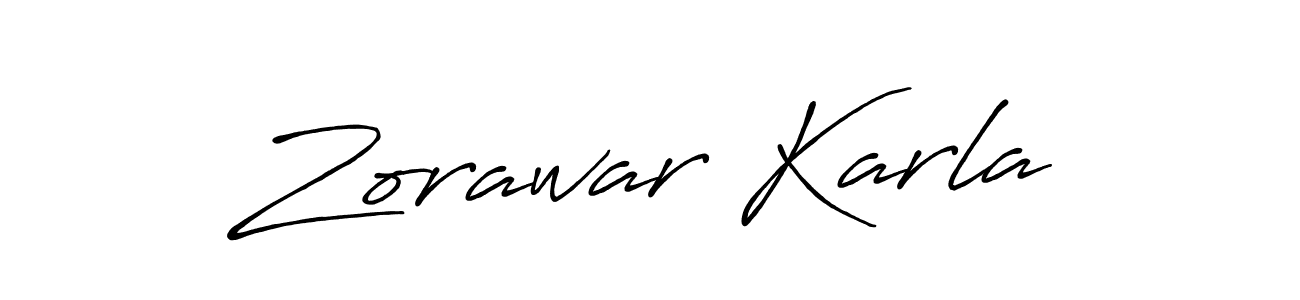 Also we have Zorawar Karla name is the best signature style. Create professional handwritten signature collection using Antro_Vectra_Bolder autograph style. Zorawar Karla signature style 7 images and pictures png