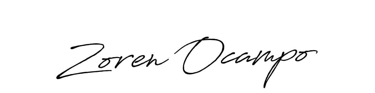 Make a beautiful signature design for name Zoren Ocampo. Use this online signature maker to create a handwritten signature for free. Zoren Ocampo signature style 7 images and pictures png