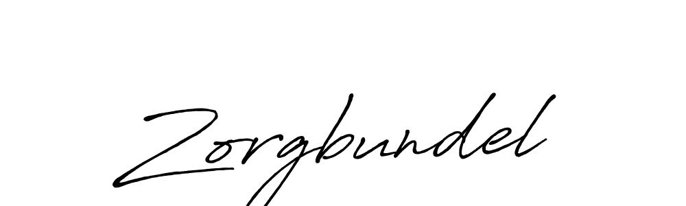 Make a beautiful signature design for name Zorgbundel. With this signature (Antro_Vectra_Bolder) style, you can create a handwritten signature for free. Zorgbundel signature style 7 images and pictures png