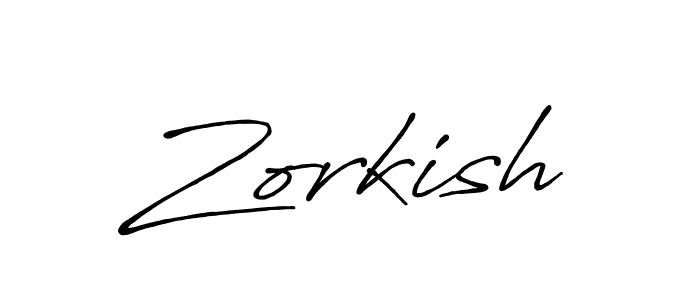 Use a signature maker to create a handwritten signature online. With this signature software, you can design (Antro_Vectra_Bolder) your own signature for name Zorkish. Zorkish signature style 7 images and pictures png