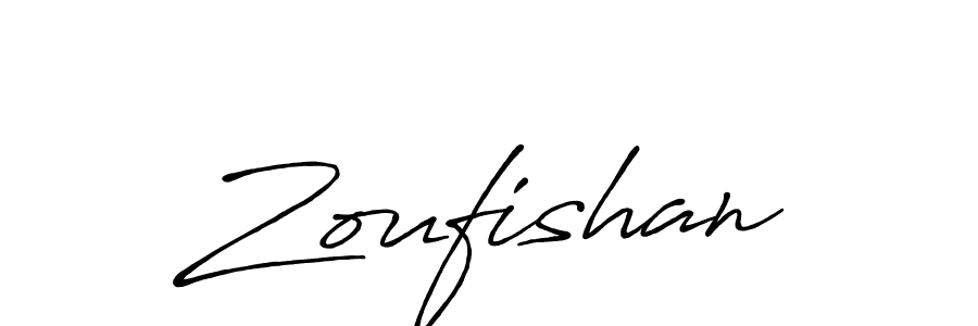Use a signature maker to create a handwritten signature online. With this signature software, you can design (Antro_Vectra_Bolder) your own signature for name Zoufishan. Zoufishan signature style 7 images and pictures png