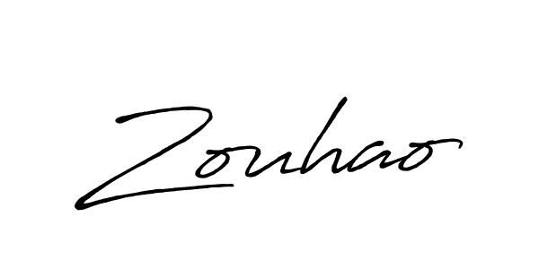 It looks lik you need a new signature style for name Zouhao. Design unique handwritten (Antro_Vectra_Bolder) signature with our free signature maker in just a few clicks. Zouhao signature style 7 images and pictures png