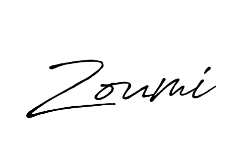 Also we have Zoumi name is the best signature style. Create professional handwritten signature collection using Antro_Vectra_Bolder autograph style. Zoumi signature style 7 images and pictures png