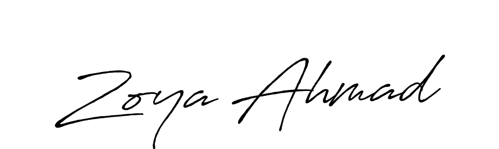 Best and Professional Signature Style for Zoya Ahmad. Antro_Vectra_Bolder Best Signature Style Collection. Zoya Ahmad signature style 7 images and pictures png