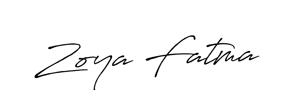 if you are searching for the best signature style for your name Zoya Fatma. so please give up your signature search. here we have designed multiple signature styles  using Antro_Vectra_Bolder. Zoya Fatma signature style 7 images and pictures png