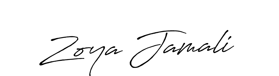 Use a signature maker to create a handwritten signature online. With this signature software, you can design (Antro_Vectra_Bolder) your own signature for name Zoya Jamali. Zoya Jamali signature style 7 images and pictures png