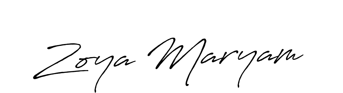 if you are searching for the best signature style for your name Zoya Maryam. so please give up your signature search. here we have designed multiple signature styles  using Antro_Vectra_Bolder. Zoya Maryam signature style 7 images and pictures png