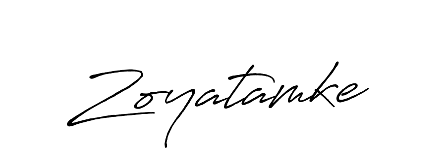 if you are searching for the best signature style for your name Zoyatamke. so please give up your signature search. here we have designed multiple signature styles  using Antro_Vectra_Bolder. Zoyatamke signature style 7 images and pictures png