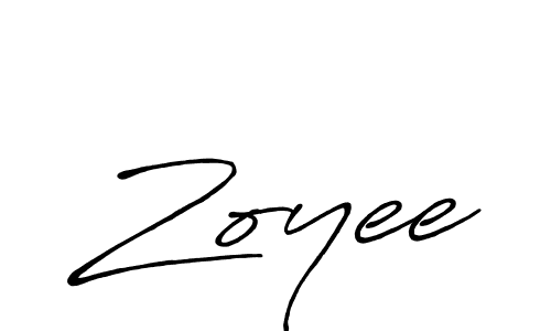 The best way (Antro_Vectra_Bolder) to make a short signature is to pick only two or three words in your name. The name Zoyee include a total of six letters. For converting this name. Zoyee signature style 7 images and pictures png