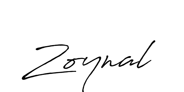 Zoynal stylish signature style. Best Handwritten Sign (Antro_Vectra_Bolder) for my name. Handwritten Signature Collection Ideas for my name Zoynal. Zoynal signature style 7 images and pictures png