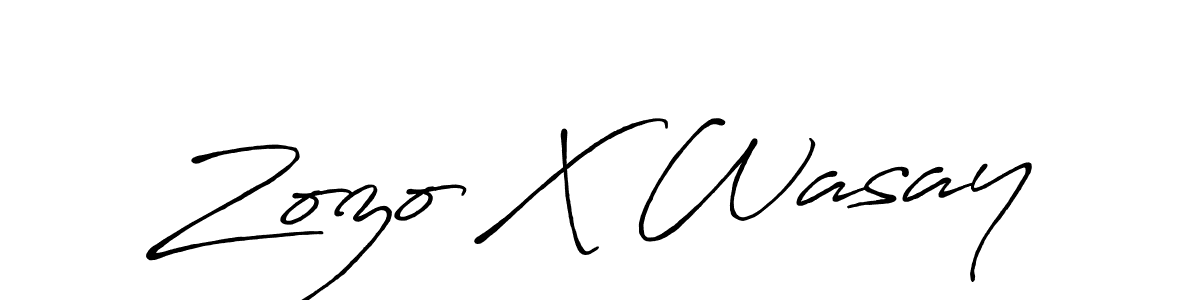 Make a beautiful signature design for name Zozo X Wasay. Use this online signature maker to create a handwritten signature for free. Zozo X Wasay signature style 7 images and pictures png