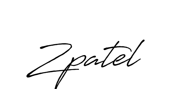 if you are searching for the best signature style for your name Zpatel. so please give up your signature search. here we have designed multiple signature styles  using Antro_Vectra_Bolder. Zpatel signature style 7 images and pictures png