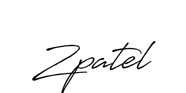 if you are searching for the best signature style for your name Zpatel. so please give up your signature search. here we have designed multiple signature styles  using Antro_Vectra_Bolder. Zpatel signature style 7 images and pictures png