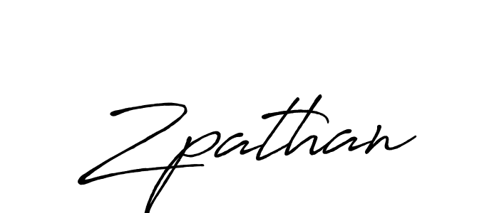 How to make Zpathan name signature. Use Antro_Vectra_Bolder style for creating short signs online. This is the latest handwritten sign. Zpathan signature style 7 images and pictures png