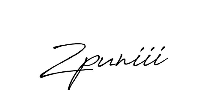 Zpuniii stylish signature style. Best Handwritten Sign (Antro_Vectra_Bolder) for my name. Handwritten Signature Collection Ideas for my name Zpuniii. Zpuniii signature style 7 images and pictures png